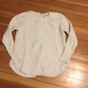 Madewell textured button back sweater